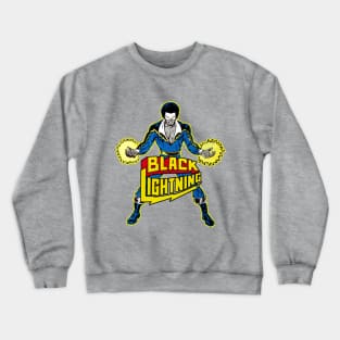 Black Lightning Crewneck Sweatshirt